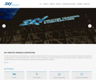 SKYCTCQ.com(SKY CREATIVE TRADING & CONTRACTING) Screenshot