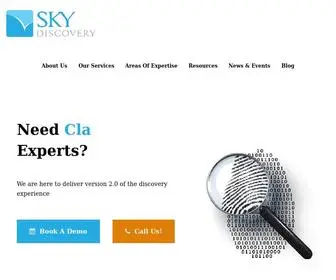 SKydiscovery.com.au(Litigation Support Services Provider Australia) Screenshot