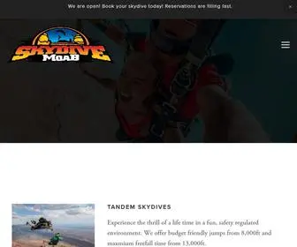 SKydivemoab.com(Skydive Moab) Screenshot