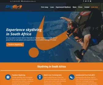 SKydivemosselbay.com(Skydive Mossel Bay) Screenshot