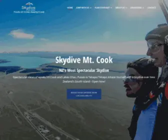 SKydivemtcook.com(Skydive Mt) Screenshot