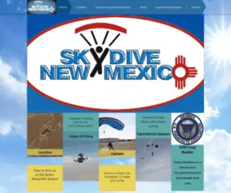 SKydivenm.net(Skydive New Mexico) Screenshot