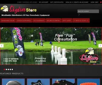 SKydivestore.com(Skydive Equipment) Screenshot