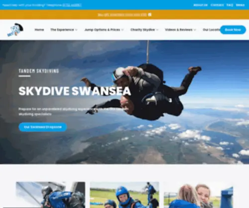 SKydiveswansea.co.uk(Skydive Swansea) Screenshot