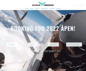 SKydivetonsberg.no(Tønsberg) Screenshot