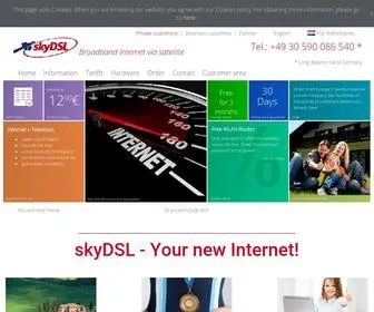 SKYDSL.eu(SkyDSL, Internet Provider via Satellite (ISP)) Screenshot