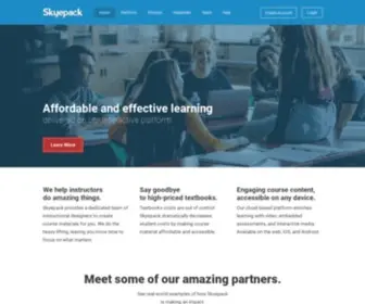 Skyepack.com(Custom Digital Course Materials) Screenshot