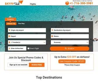 SKyfarez.com(Book Cheap Flight Tickets) Screenshot