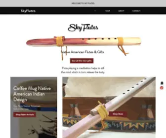 SKYflutes.com(Create an Ecommerce Website and Sell Online) Screenshot