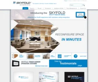 SKyfold.com(Creating flexible space) Screenshot