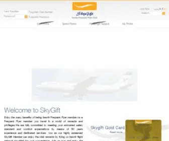 SKygift.ir(Frequent Flyer Club of IranAir Airline) Screenshot
