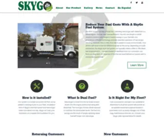 SKygofuelsystems.com(Convert Diesel to Natural Gas. SKYGO Duel Fuel System) Screenshot