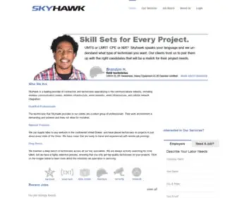 SKyhawk.net(Wireless Technician Staffing) Screenshot