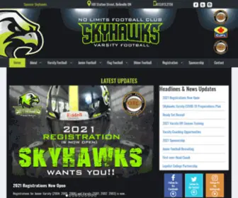 SKyhawksfootball.ca(Skyhawks Football) Screenshot