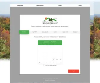 SKyhighcampingresort.com(Sky High Camping Resort) Screenshot