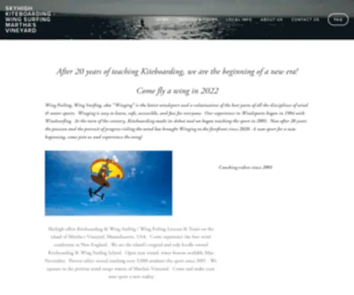 SKyhighkite.com(Skyhigh Kiteboarding) Screenshot