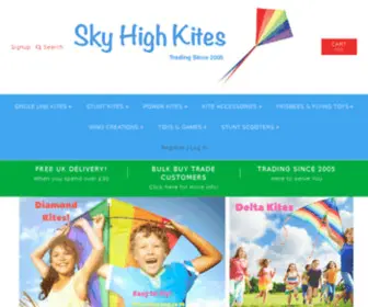 SKyhighkites.co.uk(UK Kite Shop For Power Kites) Screenshot