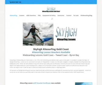 SKyhighkitesurfing.com.au(Kitesurfing Lessons Gold Coast) Screenshot