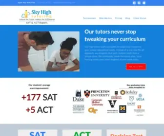 SKyhightutoring.com(Sky High Tutoring) Screenshot