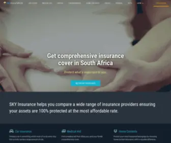 Skyinsurance.co.za(Comprehensive insurance cover in South Africa) Screenshot