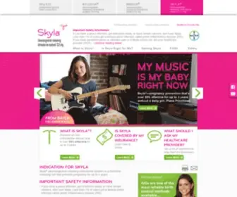 SKyla-US.com(Learn more about Skyla® (levonorgestrel) Screenshot