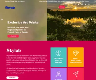 SKylabprint.com(Leading Photographers in Mumbai famed for Photo Printing) Screenshot