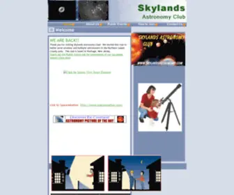 SKylandsastronomy.com(Club Page) Screenshot