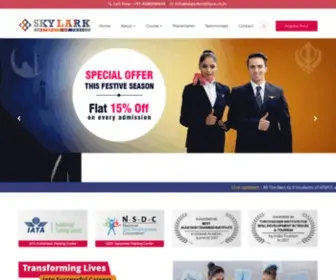 SKylarkinstitute.co.in(Air Hostess Training) Screenshot