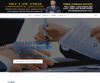 SKylawmiami.com(Personal Injury Attorneys) Screenshot