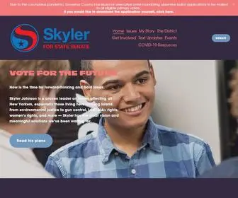 SKylerforsenate.com(Skyler for Senate) Screenshot