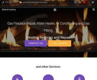 SKylimitheating.ca(Trusted Heating Company in Vancouver) Screenshot