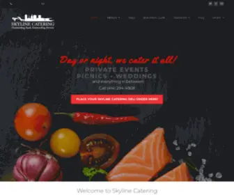 SKylinecatering.com(Milwaukee&#039;s Corporate Caterers) Screenshot