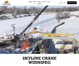 SKylinecrane.ca(Winnipeg Crane Rentals) Screenshot