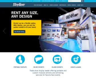 SKylinedisplays.com(Skyline Exhibits) Screenshot