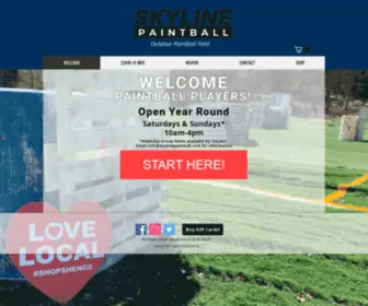 SKylinepaintball.com(Skyline Paintball) Screenshot