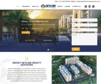 SKylinerealtyadvisors.com(Property in Chandigarh) Screenshot