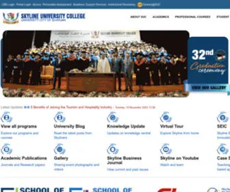 SKylineuniversity.ac.ae(Skyline University College) Screenshot