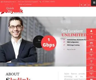 SKylink.net.in(Skylink Fibernet Pvt. Ltd) Screenshot