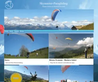 SKymaster-Paragliding.de(SKymaster Paragliding) Screenshot