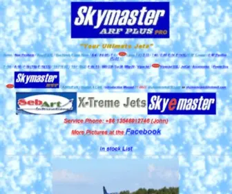 SKymasterjet.com(Skymaster RC Jet Models Web Site) Screenshot