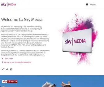 SKymedia.co.uk(Sky Media the advertising sales arm of Sky) Screenshot