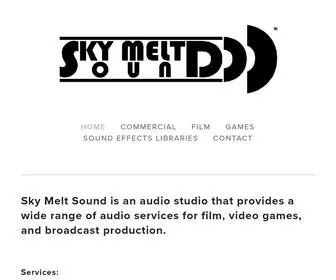 SKymeltsound.com(Sky Melt Sound) Screenshot