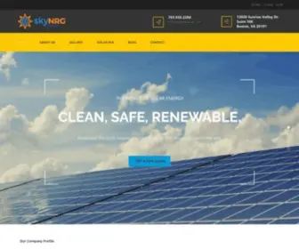 SKYNRgsolar.com(Sky NRG Solar Inc) Screenshot