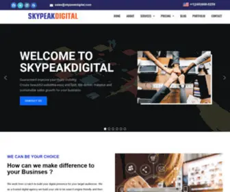 SKypeakdigital.com(Top Digital Marketing Company in USA For Small to Big Business) Screenshot