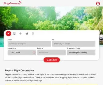 SKYplanners.com(Book Domestic & International Flight Tickets) Screenshot