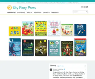 SKyponypress.com(Sky Pony Press) Screenshot