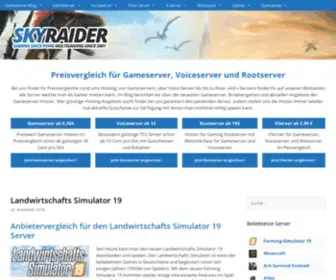 SKyraider.de(Günstig Gameserver mieten) Screenshot