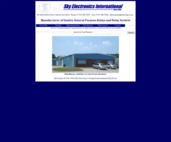 SKyrelays.com(Sky Electronics Manufacturer of Quality Relays and Relay Sockets) Screenshot