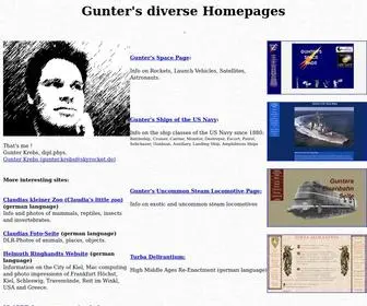 SKyrocket.de(Gunter's diverse Homepages) Screenshot