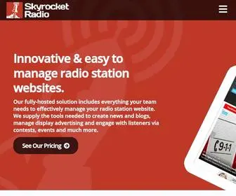 SKyrocketradio.com(Skyrocket Radio) Screenshot